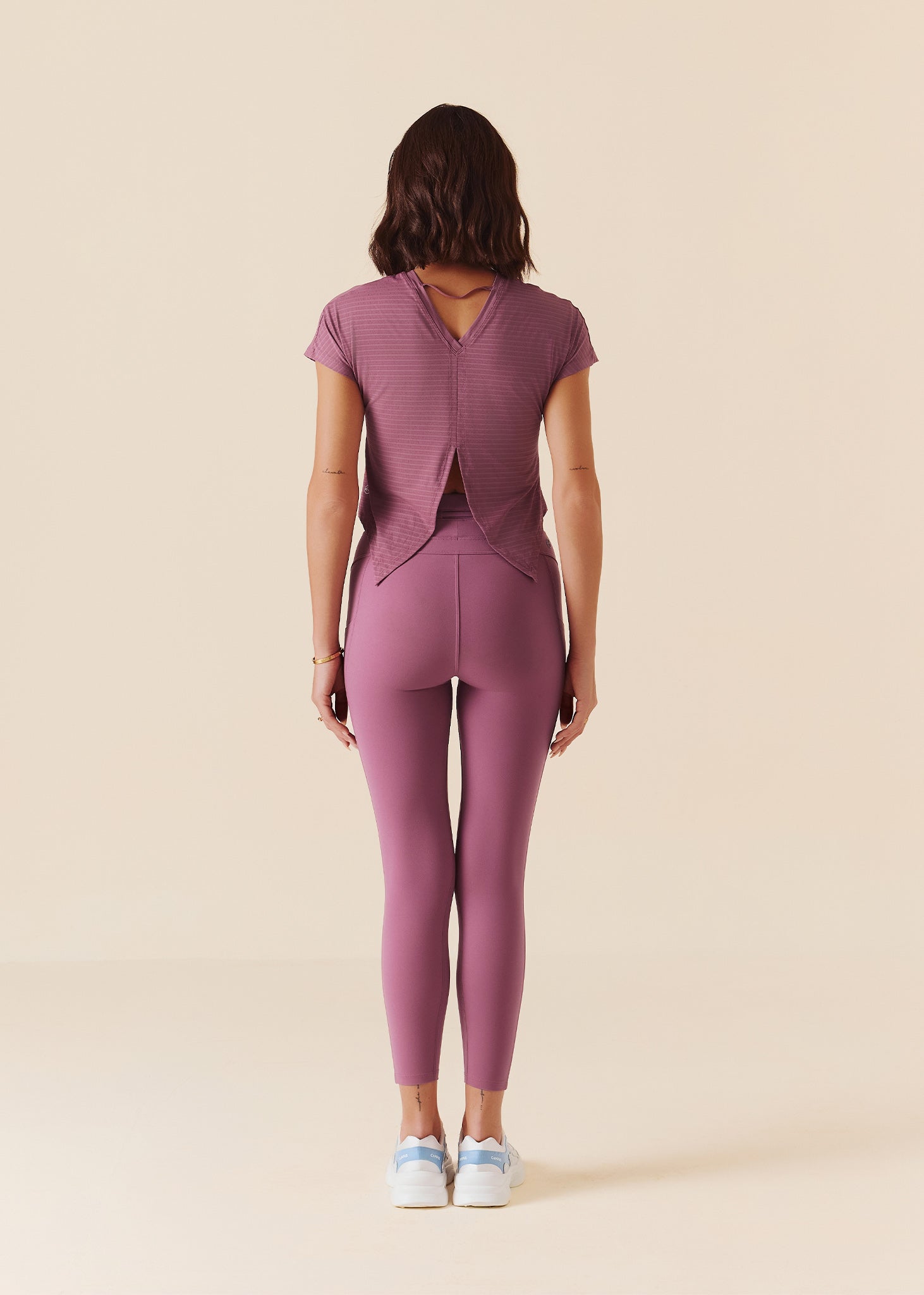 High performance Bonded Leggings - Grape Nector
