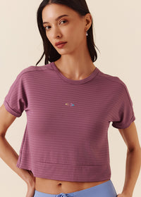 Women Quick Dry Workout Top - Grape Nector - 7