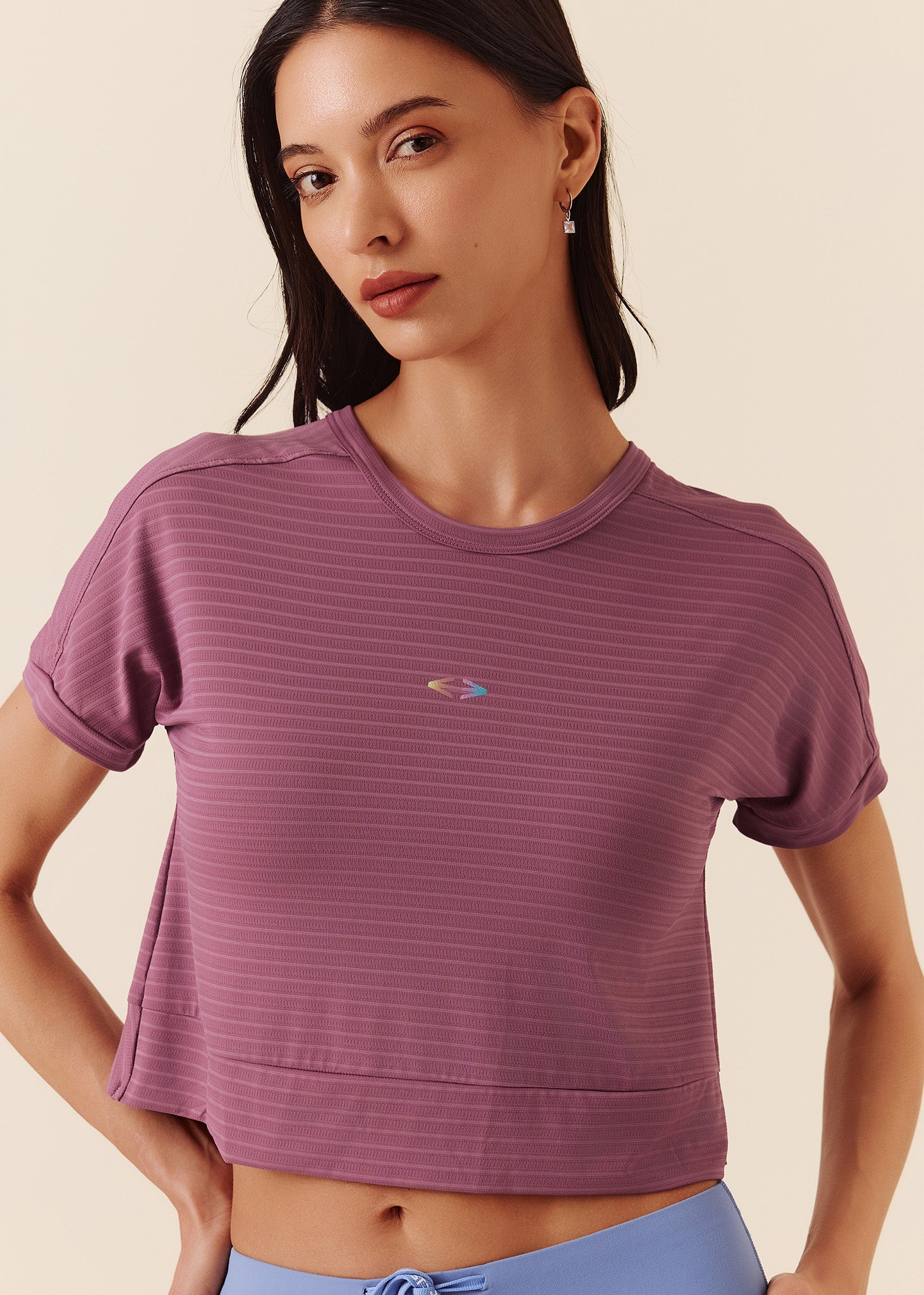 Women Quick Dry Workout Top - Grape Nector - 7