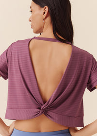 Women Quick Dry Workout Top - Grape Nector - 2