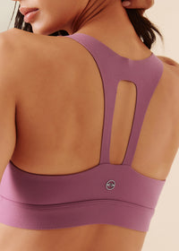 Women Breathable Racerback Bra - Grape Nector - 2