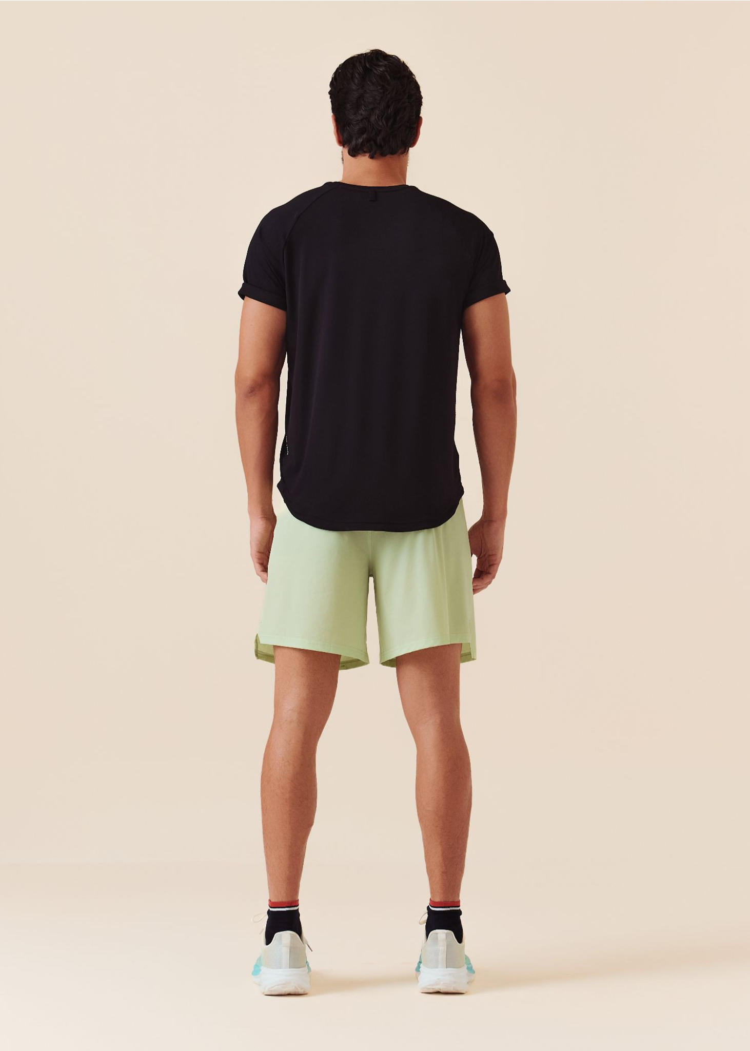 Men Quick-Dry Training Shorts - Soft Lime - 6