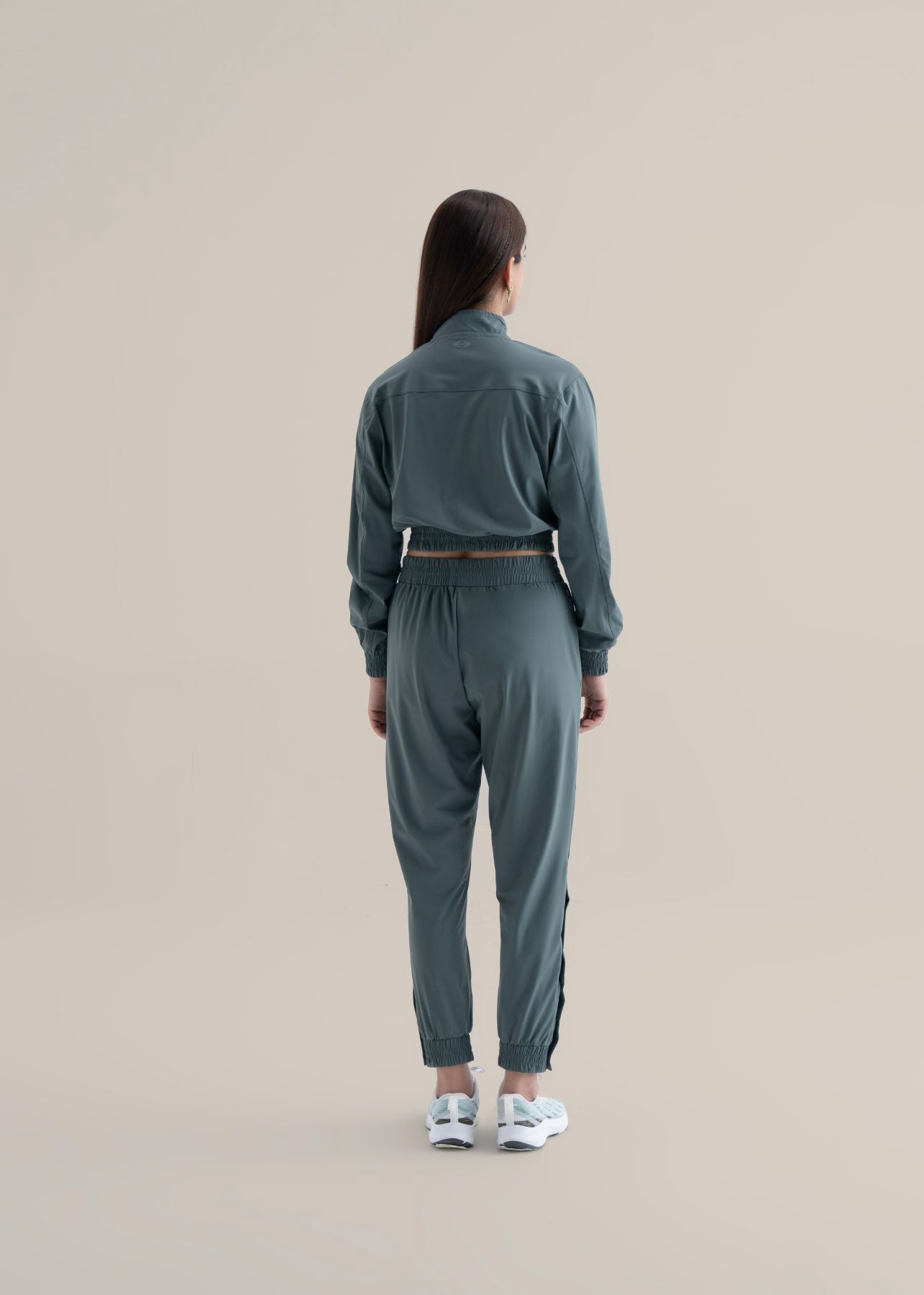 Women Cropped Jacket - Balsam Green