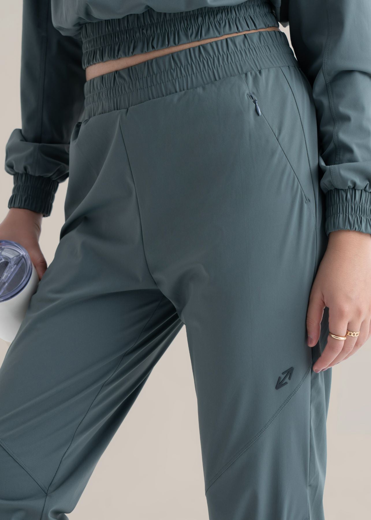 Women Cropped Jacket - Balsam Green