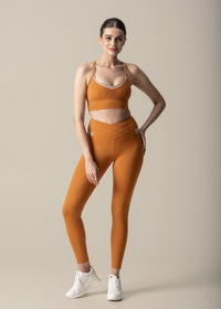 Double Up Power Leggings - Caramel - 1