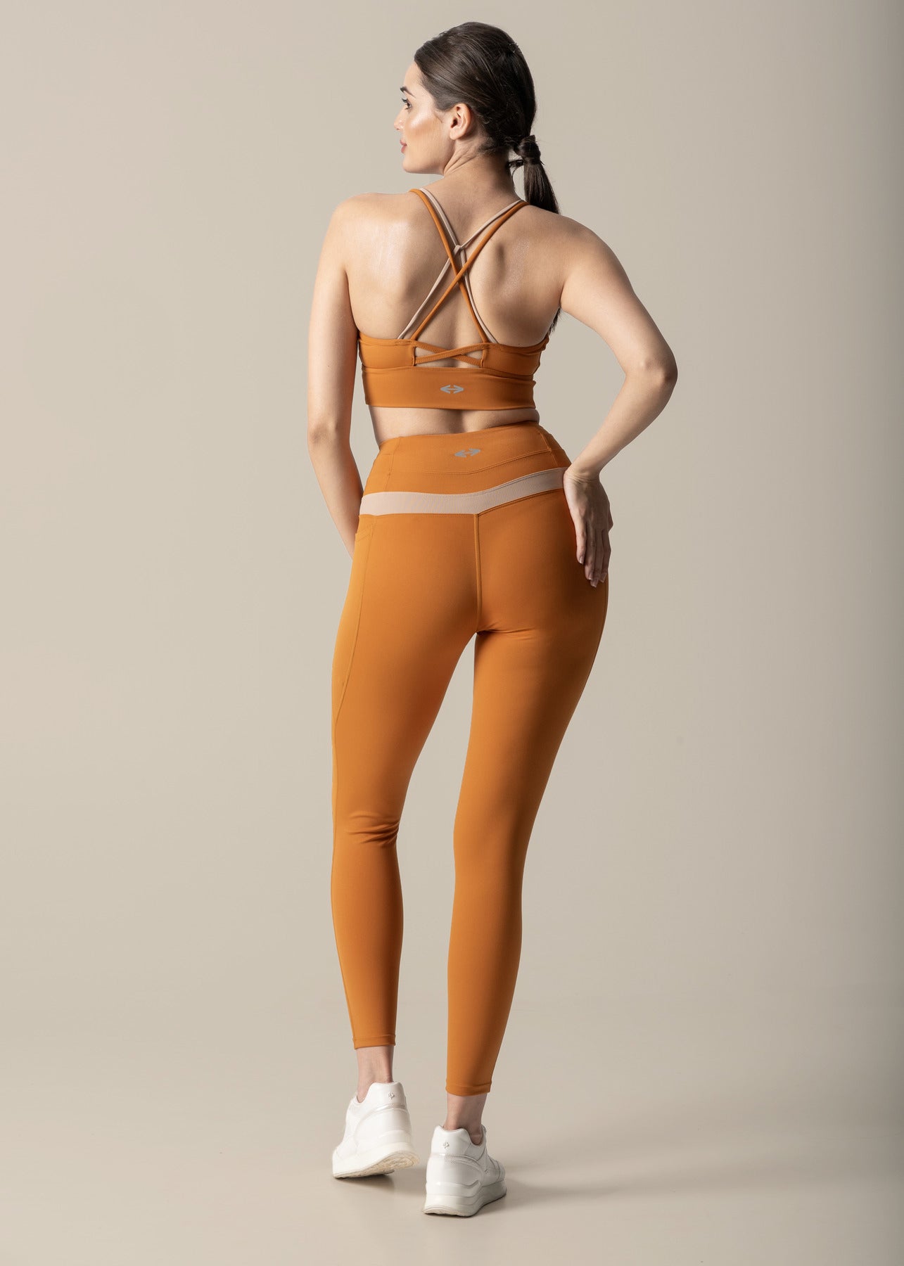 Double Up Power Leggings - Caramel