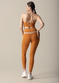 Double Up Power Leggings - Caramel - 4