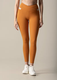 Double Up Power Leggings - Caramel - 2