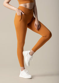 Double Up Power Leggings - Caramel - 5