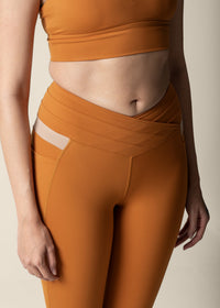Double Up Power Leggings - Caramel - 6