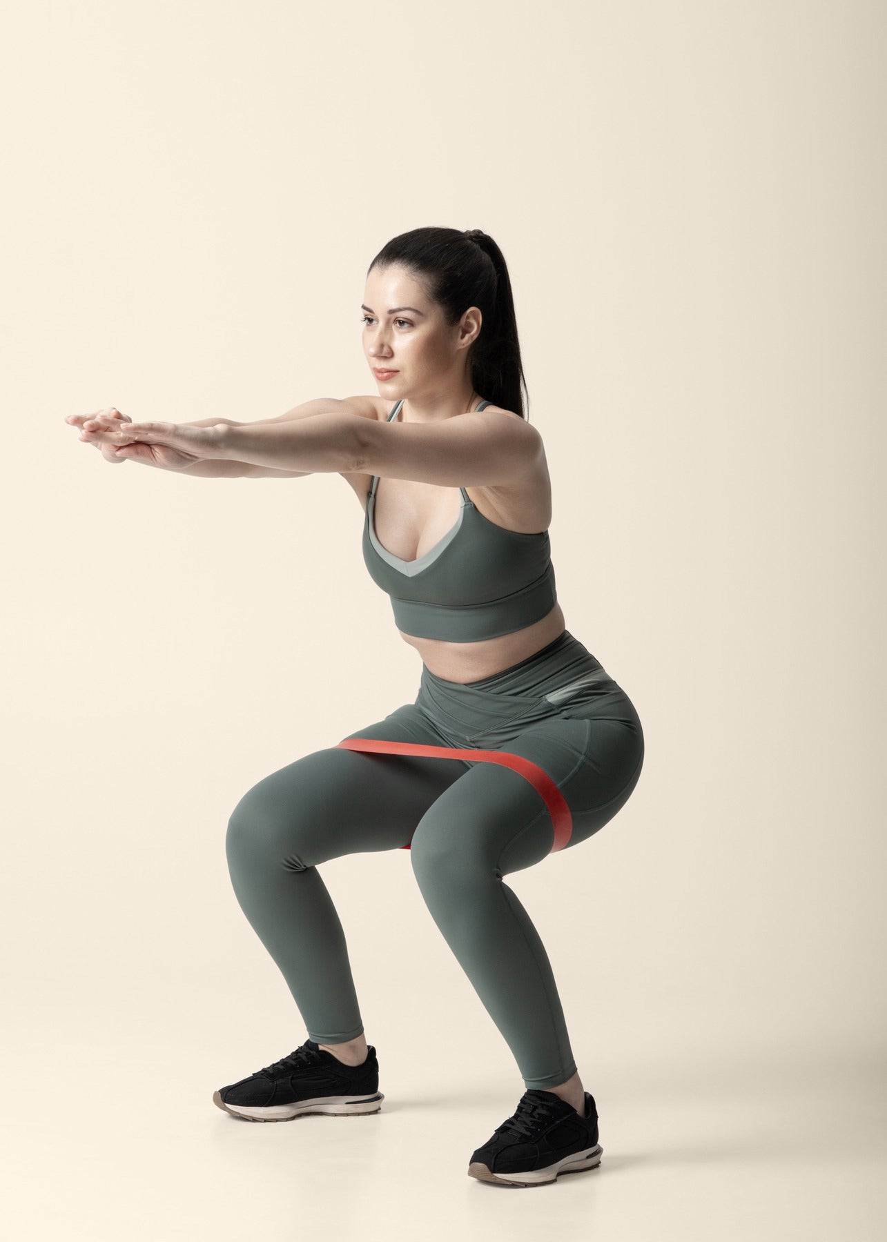 Double Up Power Leggings - Sage Green - 6