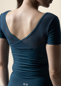 Strch Flex Crop Top - Teal Blue - 5