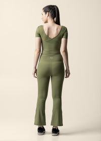 Strch Flex Crop Top - Olive - 6