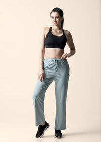 Women Straight Fit Pants - Mint Green - 1