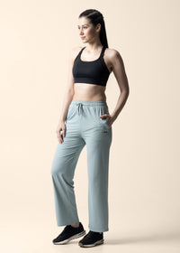 Women Straight Fit Pants - Mint Green - 6