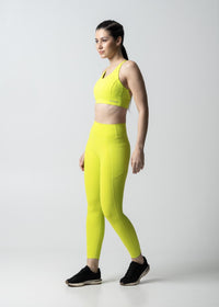 Sculting Silhouette StrchFlex Leggings - Neon Green - 3