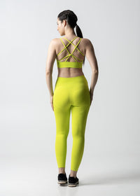 Sculting Silhouette StrchFlex Leggings - Neon Green - 4