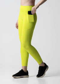 Sculting Silhouette StrchFlex Leggings - Neon Green - 1