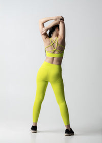 Sculting Silhouette StrchFlex Leggings - Neon Green - 5