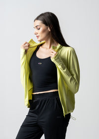 Women Workout Jacket - Neon Yellow - 5