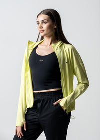 Women Workout Jacket - Neon Yellow - 6