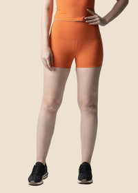 Women Cycling Shorts - Orange - 1