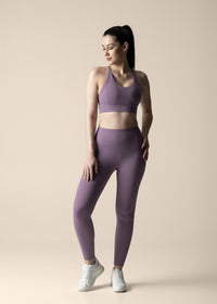 Women Criss Cross Gym Sports Bra - Blue Lilac - 4