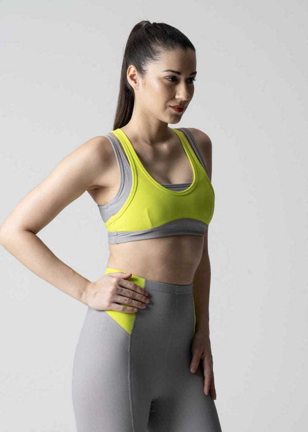 Women High Support Training Bra - Grey - 4