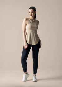 Women Flexible Fit Top - Beige - 1