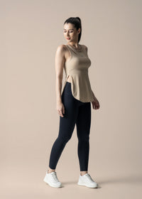Women Flexible Fit Top - Beige - 2