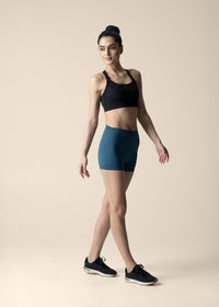 Women Cycling Shorts - Deep Teal Blue - 4