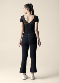 Strch Flex Crop Top - Black - 2