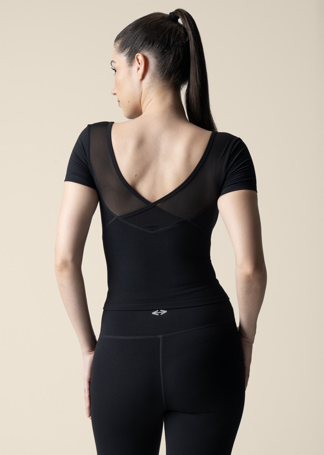 Strch Flex Crop Top - Black - 5