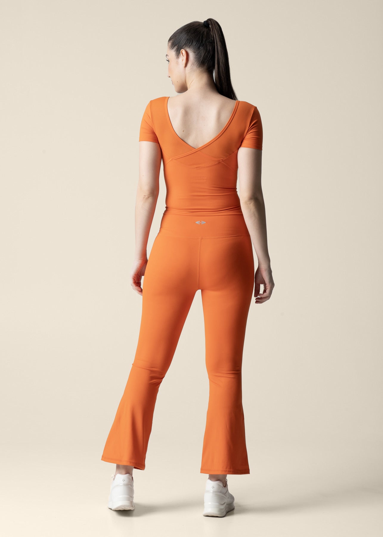 Strch Flex Crop Top - Orange - 4