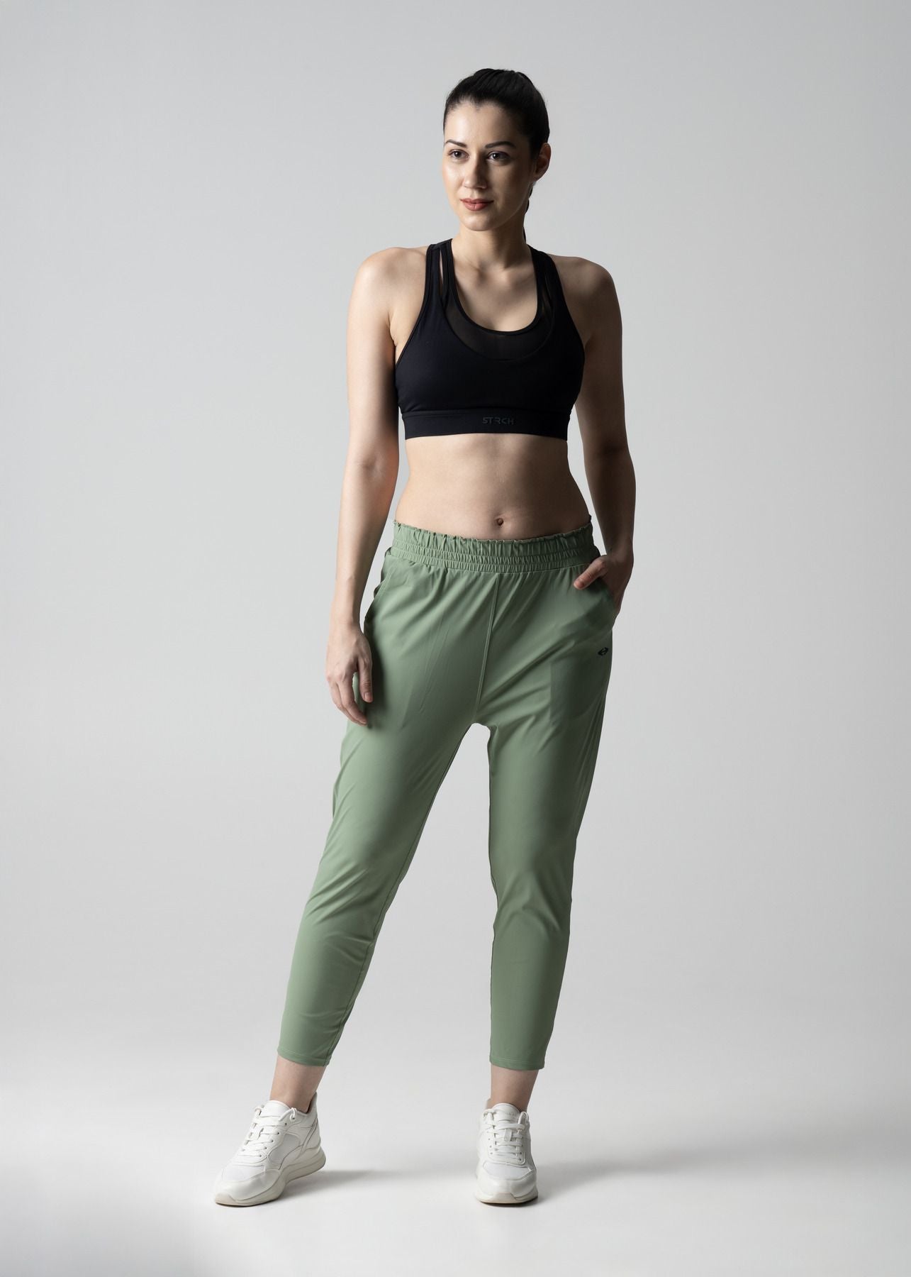 Everyday workout ankle length pants - Chateau Green
