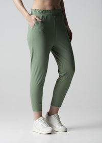 Everyday workout ankle length pants - Chateau Green - 1
