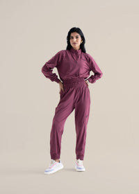 Women Cropped Jacket - Hawthorn Rose - 2