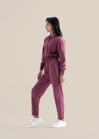 Women Cropped Jacket - Hawthorn Rose - 5