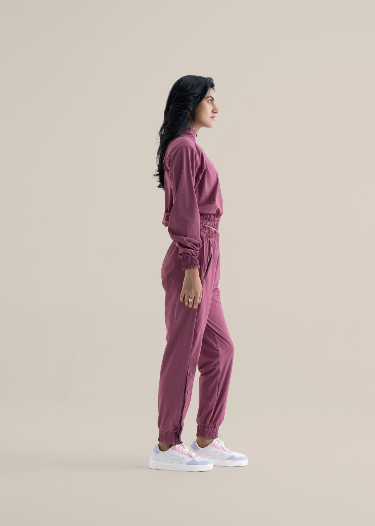 Women Cropped Jacket - Hawthorn Rose