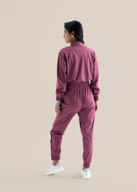 Women Cropped Jacket - Hawthorn Rose - 8