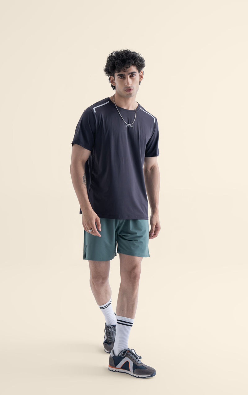 Men Running T Shirt - Iron Gray