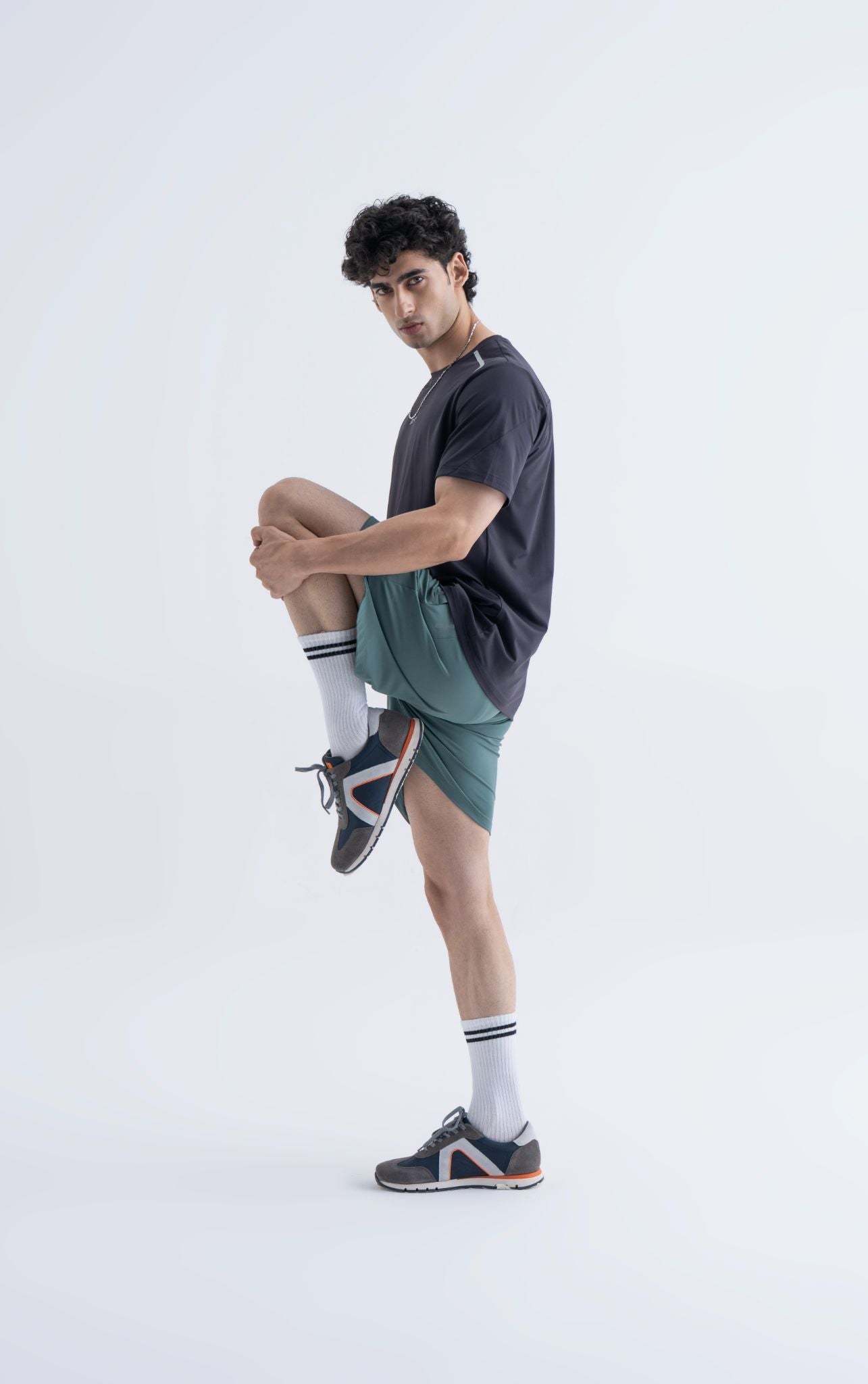 Men Quick Dry Workout Shorts Balsam Green