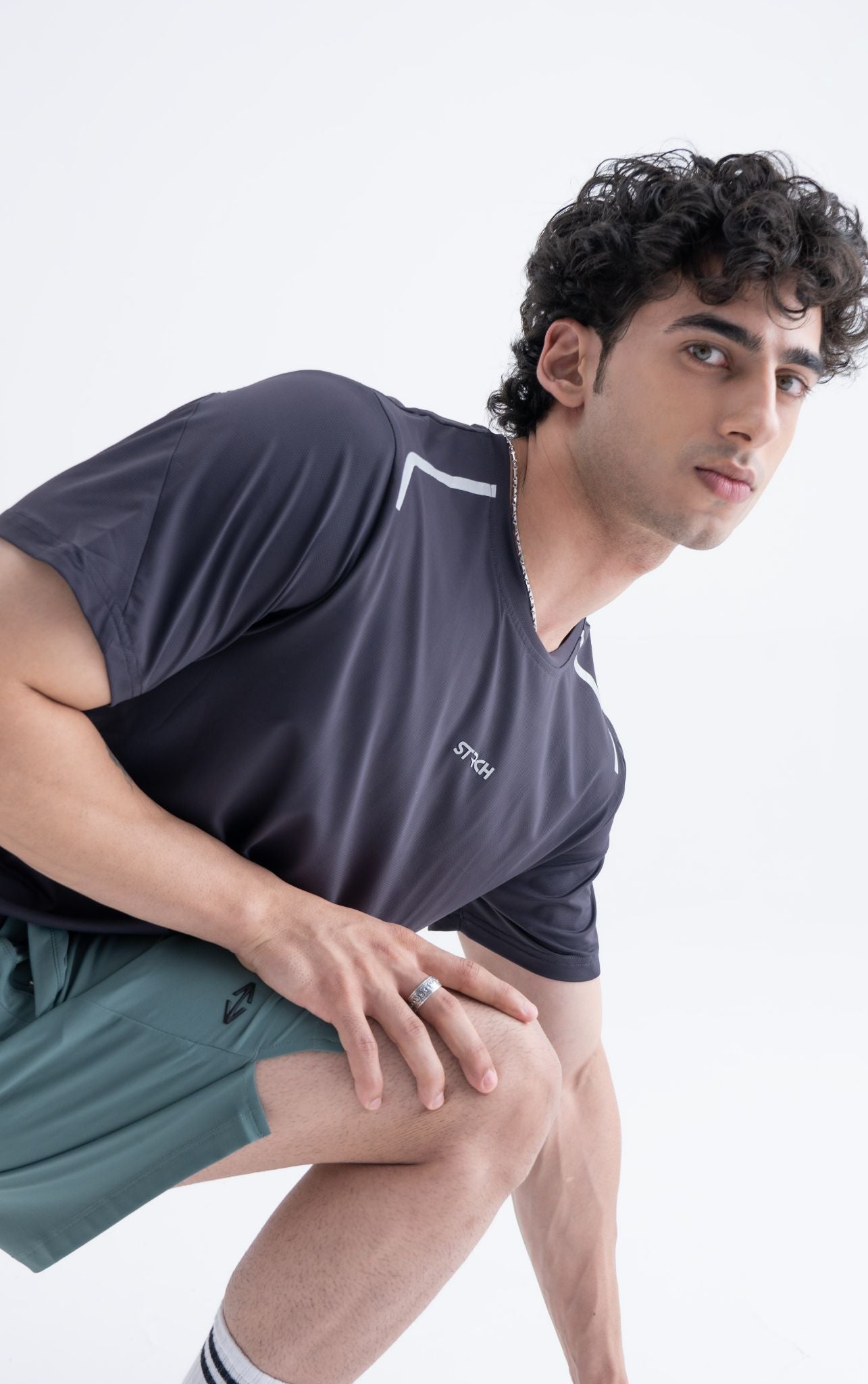 Men Quick Dry Workout Shorts Balsam Green