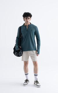 Men Quick Dry Workout Shorts Oatmeal - 3