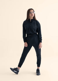 Play Core Snap Botton Track Pants - Black - 7