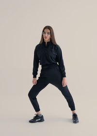 Women Cropped Jacket - Black - 5