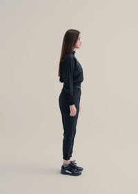 Women Cropped Jacket - Black - 7