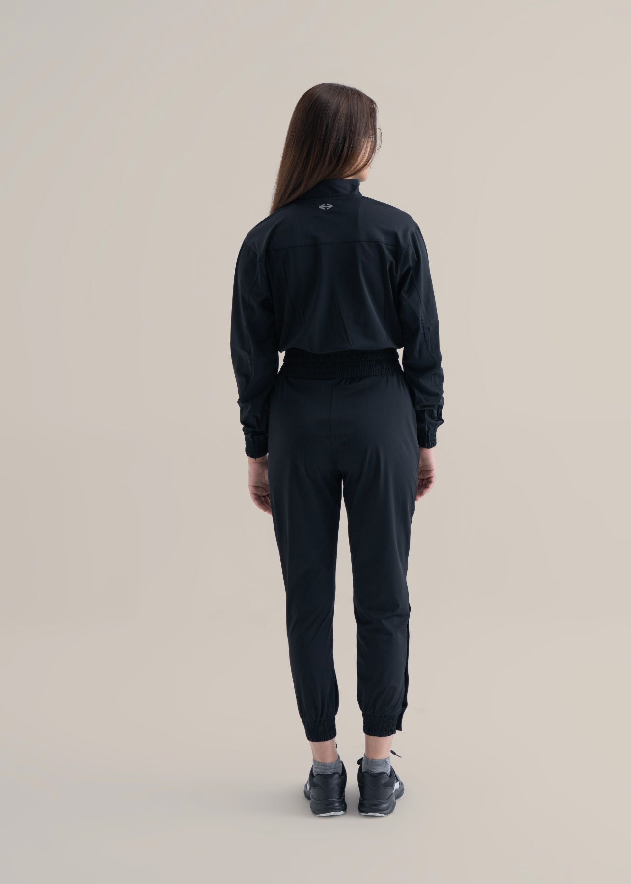 Women Cropped Jacket - Black - 8