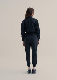 Women Cropped Jacket - Black - 8