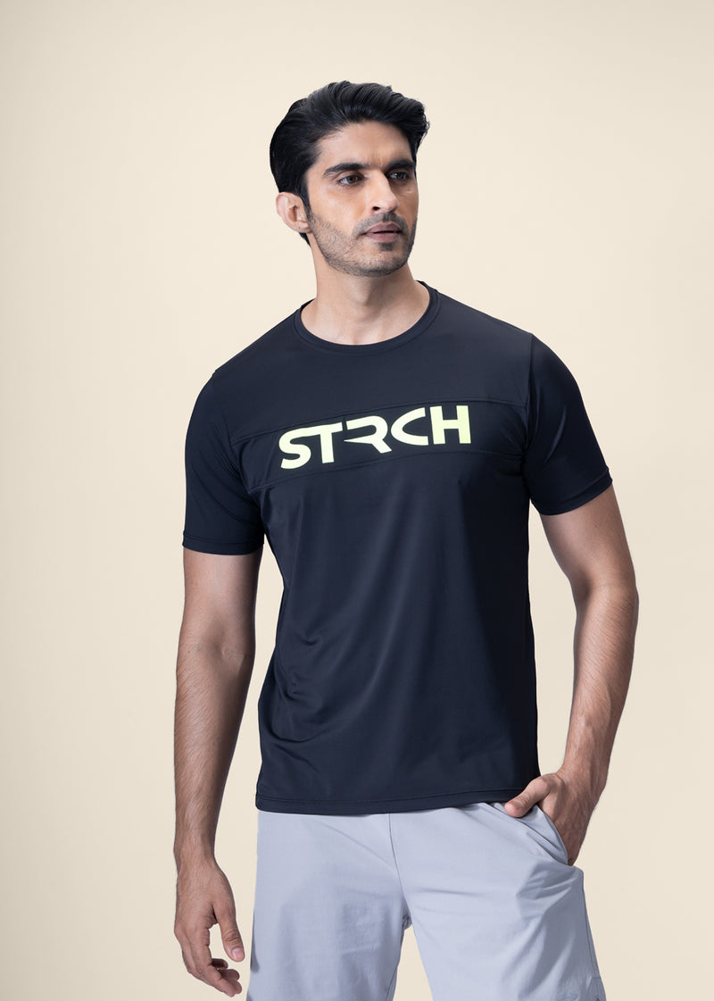 Men Athletic Tee - Black
